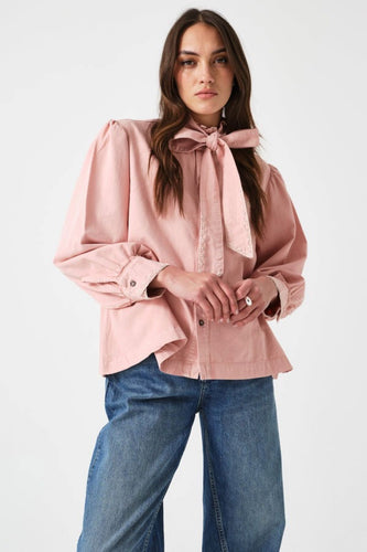 Seventy & Mochi Poet Blouse - Powder Pink Hyde Boutique