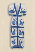 Load image into Gallery viewer, Zoe Kratzmann Portrait Dress - Azure Collage Hyde Boutique
