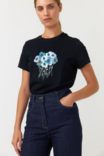 Load image into Gallery viewer, Sylvester by Kate Sylvester Posy T-Shirt - Black  Hyde Boutique   
