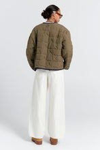 Load image into Gallery viewer, Karen Walker Quilted Drift Jacket - Khaki/Navy Hyde Boutique
