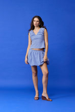 Load image into Gallery viewer, Ruby Raquale Top - Blue Gingham Hyde Boutique
