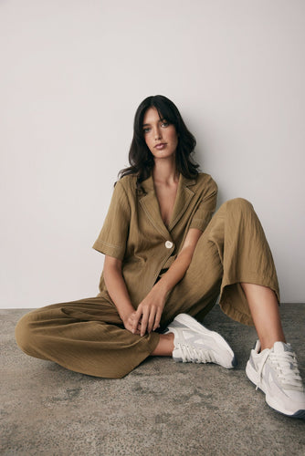 Esmaee Rebound Shirt - Olive Hyde Boutique