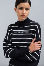 Load image into Gallery viewer, Viktoria &amp; Woods Remedy Knit - Eclipse/Ivory Hyde Boutique
