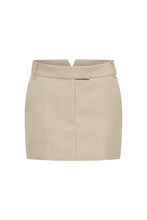 Load image into Gallery viewer, CAMILLA AND MARC Rhett Wool Mini Skirt - Stone Beige  Hyde Boutique   
