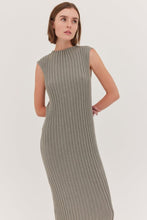 Load image into Gallery viewer, Cloth and Co The Funnel Neck Tank Dress - Eucalyptus Hyde Boutique
