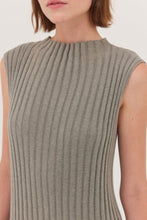 Load image into Gallery viewer, Cloth and Co The Funnel Neck Tank Dress - Eucalyptus Hyde Boutique
