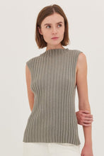 Load image into Gallery viewer, Cloth and Co The Rib Neck Tank - Eucalptus Hyde Boutique
