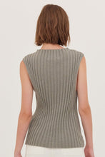 Load image into Gallery viewer, Cloth and Co The Rib Neck Tank - Eucalptus Hyde Boutique
