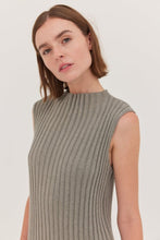 Load image into Gallery viewer, Cloth and Co The Rib Neck Tank - Eucalptus Hyde Boutique
