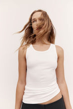 Load image into Gallery viewer, Rebe Ribbed Tank - White Hyde Boutique
