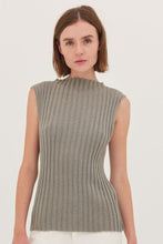 Load image into Gallery viewer, Cloth and Co The Rib Neck Tank - Eucalptus Hyde Boutique
