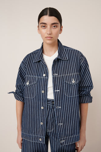 Kowtow Riley Jacket - Chalk Stripe Hyde Boutique
