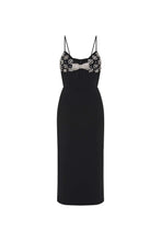 Load image into Gallery viewer, Rebecca Vallance Rina Strap Midi Dress - Black  Hyde Boutique   
