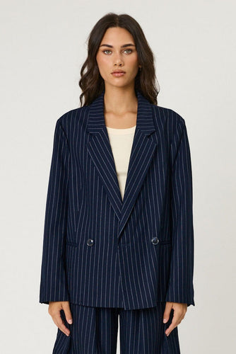 Remain Rory Blazer - Midnight Stripe Hyde Boutique