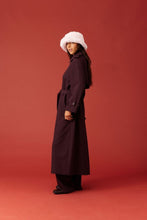 Load image into Gallery viewer, Ruby Annie Trench Coat - Deep Plum | PRE ORDER Arriving Mid/End May Hyde Boutique
