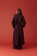 Load image into Gallery viewer, Ruby Annie Trench Coat - Deep Plum | PRE ORDER Arriving Mid/End May Hyde Boutique

