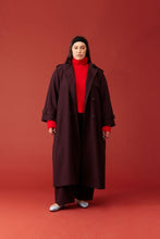 Load image into Gallery viewer, Ruby Annie Trench Coat - Deep Plum | PRE ORDER Arriving Mid/End May Hyde Boutique
