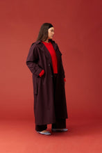 Load image into Gallery viewer, Ruby Annie Trench Coat - Deep Plum | PRE ORDER Arriving Mid/End May Hyde Boutique
