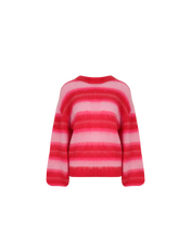 Load image into Gallery viewer, Ruby Josie Sweater - Pink / Red Stripe  Hyde Boutique   
