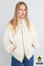 Load image into Gallery viewer, Karen Walker Runaway Girl Cropped Oversized Hoodie - Ecru
