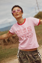 Load image into Gallery viewer, Sabbi The Tiny Roses + Tattoos Tee - Pink  Hyde Boutique   
