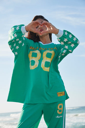 Sabbi The You Cute Long Sleeve Tee - Green Arriving First Week June Hyde Boutique