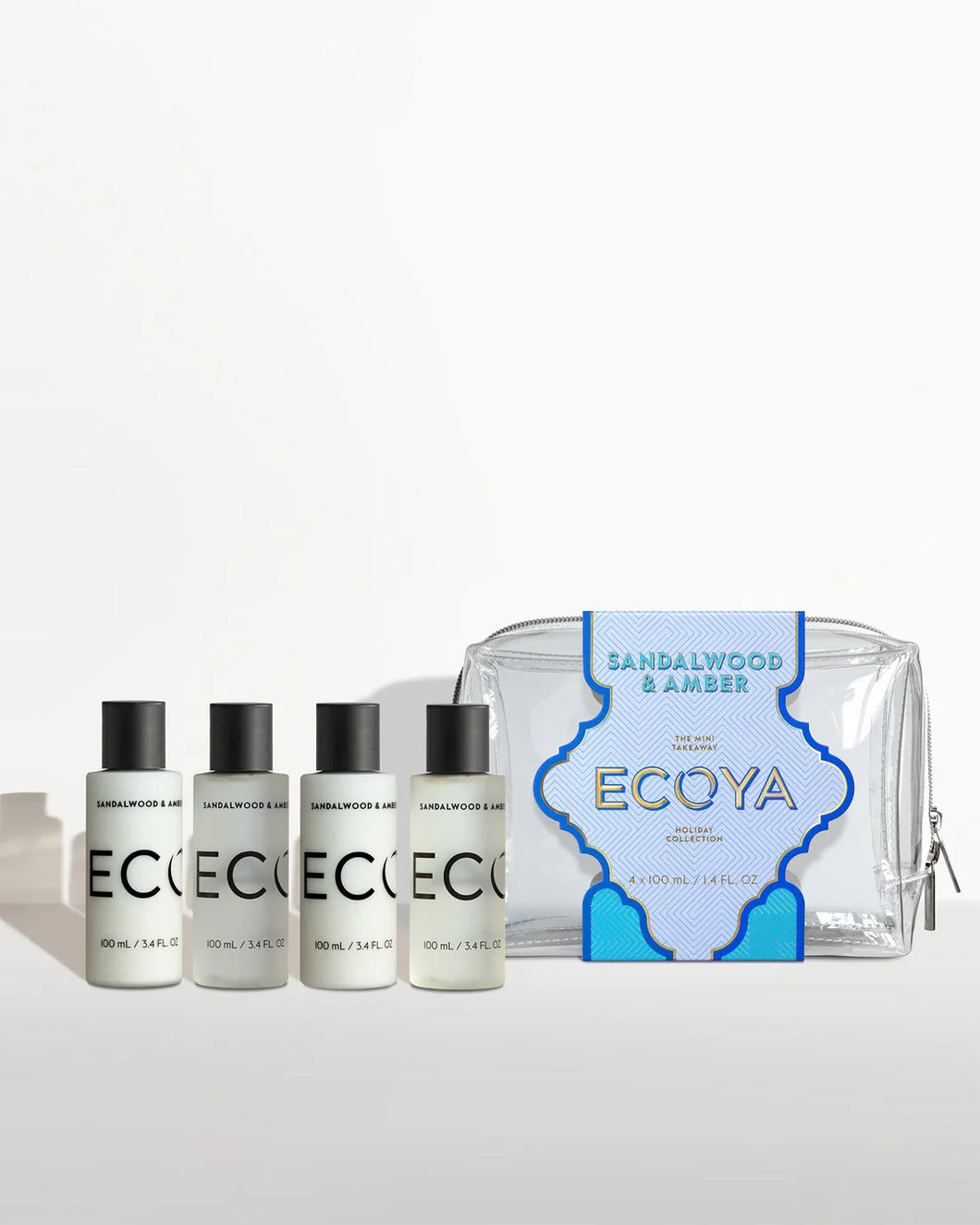 Ecoya Sandalwood & Amber Mini Takeaway Set - Holiday Collection  Hyde Boutique   