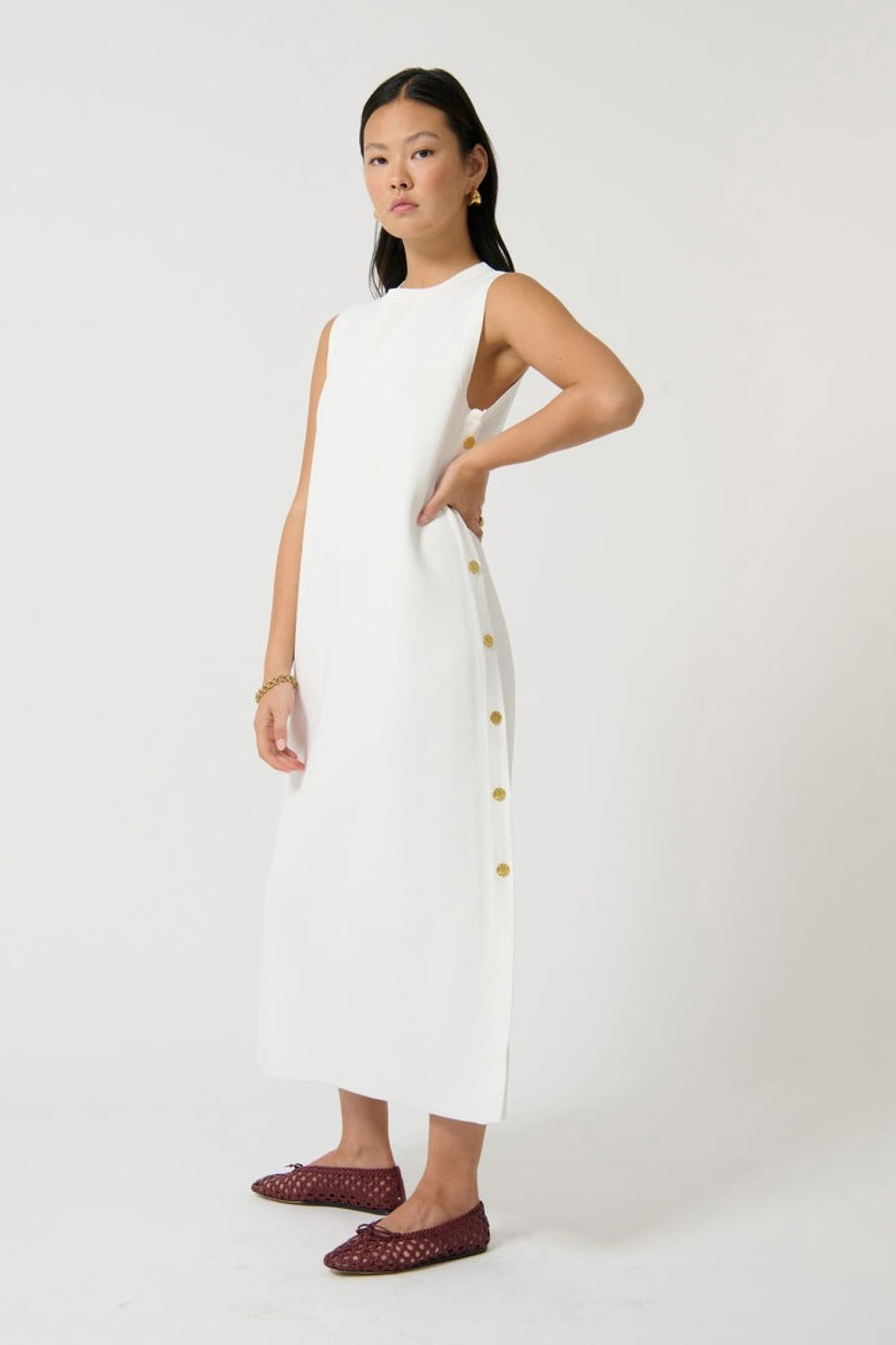 ONTE Selena Long Tunic - White Hyde Boutique