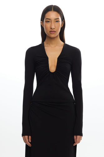 Significant Other Shelby Long Sleeve Top - Black Hyde Boutique
