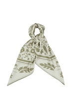 Load image into Gallery viewer, Karen Walker Filigree Classic Silk Scarf - Cream/Olive  Hyde Boutique   
