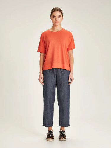 Sills + Co Skara Merino Tee - Solar Orange Hyde Boutique