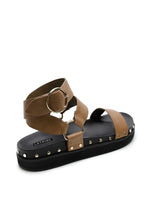 Load image into Gallery viewer, La Tribe Studded Sandal - Olive Hyde Boutique
