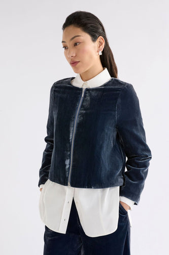 Elk Suuri Zip Jacket - Blue Steel Hyde Boutique