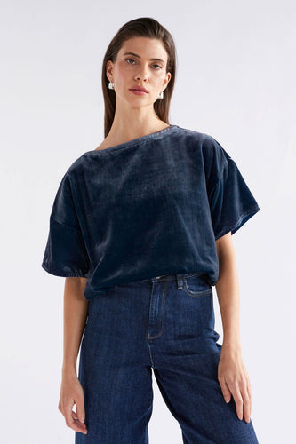 Elk Suuri Velvet Top - Blue Steel Hyde Boutique