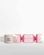 Load image into Gallery viewer, Ecoya Sweet Pea &amp; Jasmine Tin Candle Bon Bon - Holiday Collection  Hyde Boutique   
