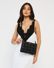 Load image into Gallery viewer, Saben Tilly’s Big Sis Crossbody Bag - Black Woven Bag Saben   
