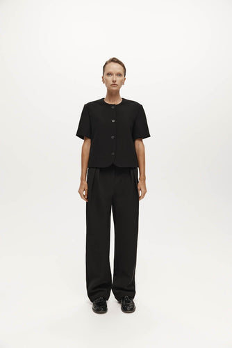 Harris Tapper Tilmens Short Sleeve Blazer - Black (code: LW) Hyde Boutique