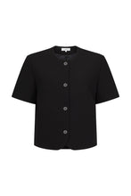 Load image into Gallery viewer, Harris Tapper Tilmens Short Sleeve Blazer - Black Hyde Boutique
