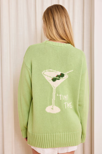 Caitlin Crisp Tini Time Crew - Spring Green  Hyde Boutique   