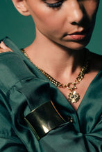 Load image into Gallery viewer, Silk and Steel Titan Cuff - Gold Hyde Boutique
