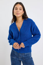 Load image into Gallery viewer, Stories be Told Trance Soft Knit Cardigan - Cobalt Blue Hyde Boutique
