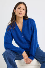 Load image into Gallery viewer, Stories be Told Trance Soft Knit Cardigan - Cobalt Blue Hyde Boutique
