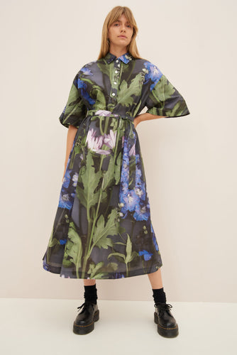 Kowtow Bloom Dress - Delphinium  Hyde Boutique   