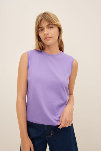 Kowtow Singlet Top - Cool Violet  Hyde Boutique   