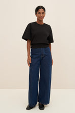 Load image into Gallery viewer, Kowtow Boxy Rib Tee - Black  Hyde Boutique   
