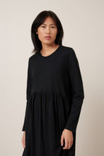 Load image into Gallery viewer, Kowtow Long Sleeve Gather Dress - Black Hyde Boutique
