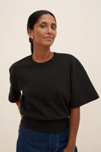 Load image into Gallery viewer, Kowtow Boxy Rib Tee - Black  Hyde Boutique   
