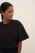 Load image into Gallery viewer, Kowtow Boxy Rib Tee - Black  Hyde Boutique   
