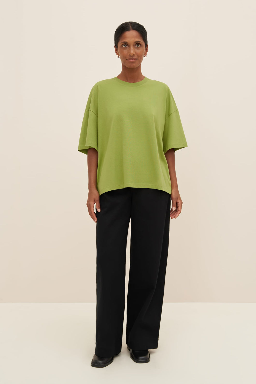 Kowtow Oversized Boxy Tee - Leaf  Hyde Boutique   