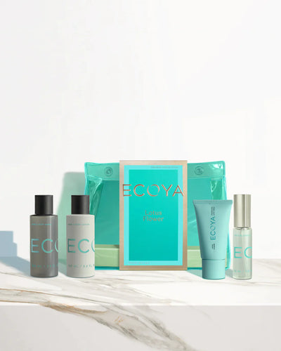 Ecoya Lotus Flower On Holiday Travel Gift Set  Hyde Boutique   